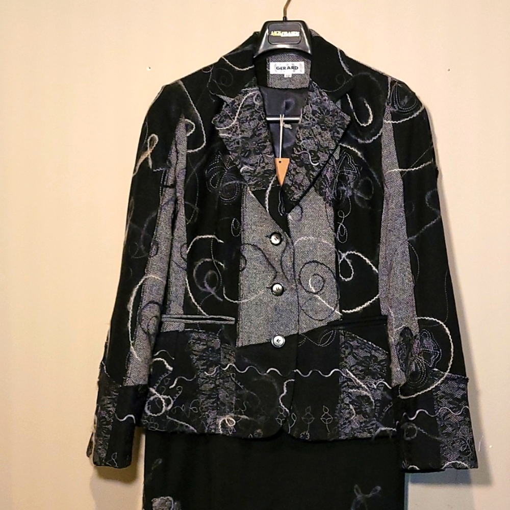 2pc GERRARD suit with flare skirt 12
